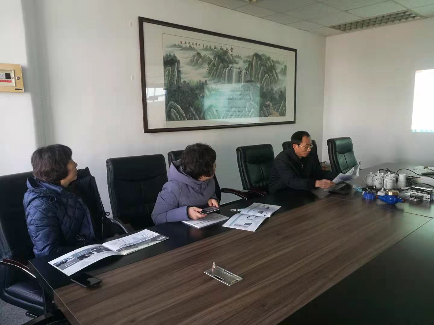 山东三箭地产领导莅临我公司检查指导